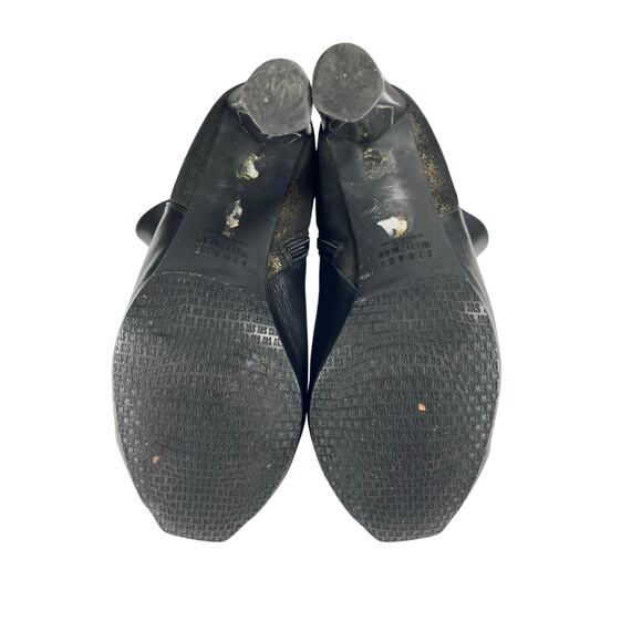 Stuart Weitzman Leather peep-toe ankle boots - Picture 8 of 10